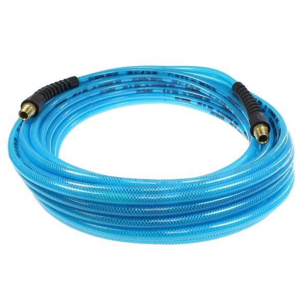 Flexeel Hose 5/16 ID x 50 ft 1/4 Swivel BSPT Transparent Blue